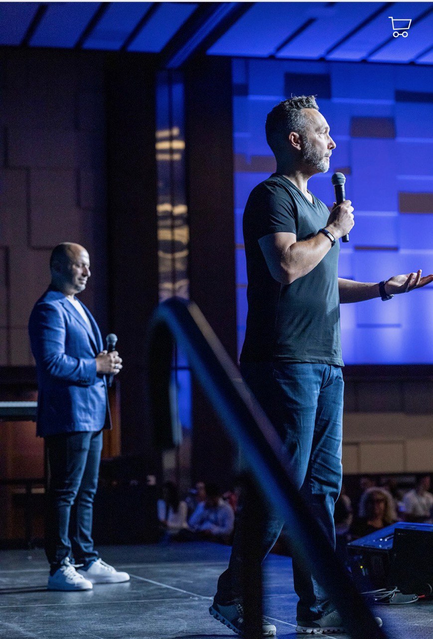 John Stix and Giovanni Marsico on stage together